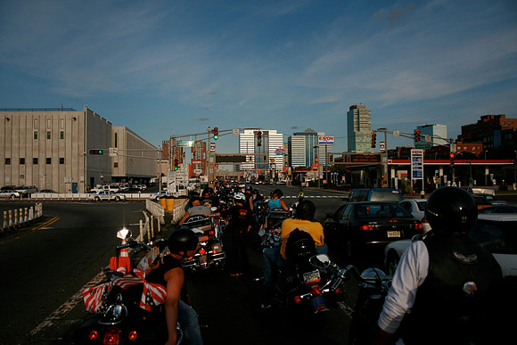 Short stop before the harbor tunnel