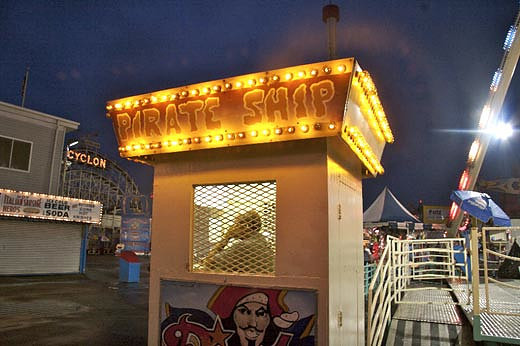 A Coney Island isolation booth