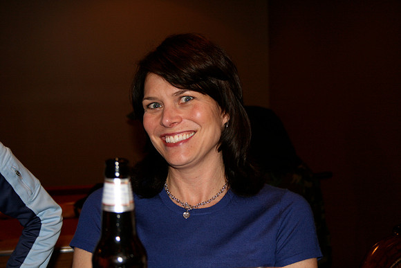 Jane - I love your blue shirt Scott...